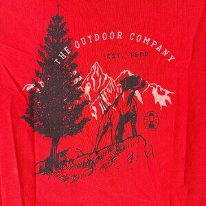 Coleman Men's Red T-Shirt The Outdoor Company Est. 1900 100% Cotton Size M